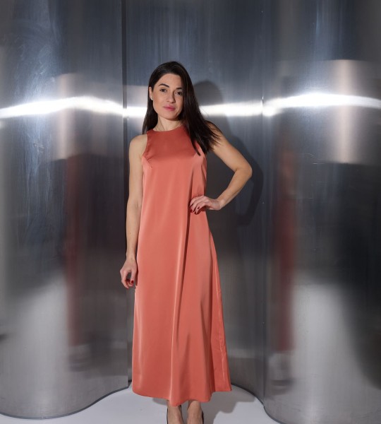 Сукня Silk Whisper Теракот | Showroom By Nona — зображення 2